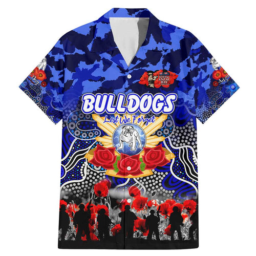 Personalized Bulldogs ANZAC Day Family Matching Mermaid Dress and Hawaiian Shirt Australian Army - Lest We Forget