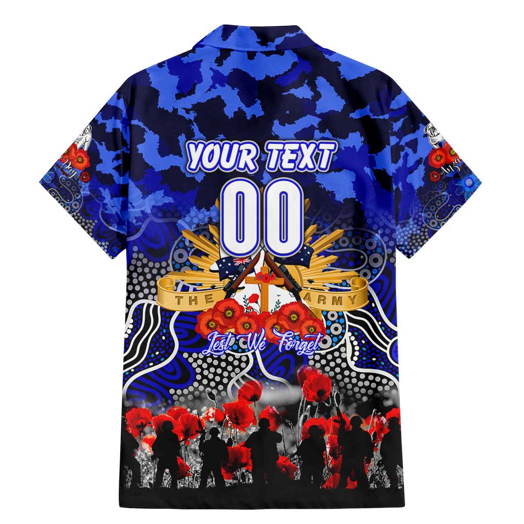 Personalized Bulldogs ANZAC Day Family Matching Mermaid Dress and Hawaiian Shirt Australian Army - Lest We Forget