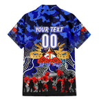 Personalized Bulldogs ANZAC Day Family Matching Mermaid Dress and Hawaiian Shirt Australian Army - Lest We Forget