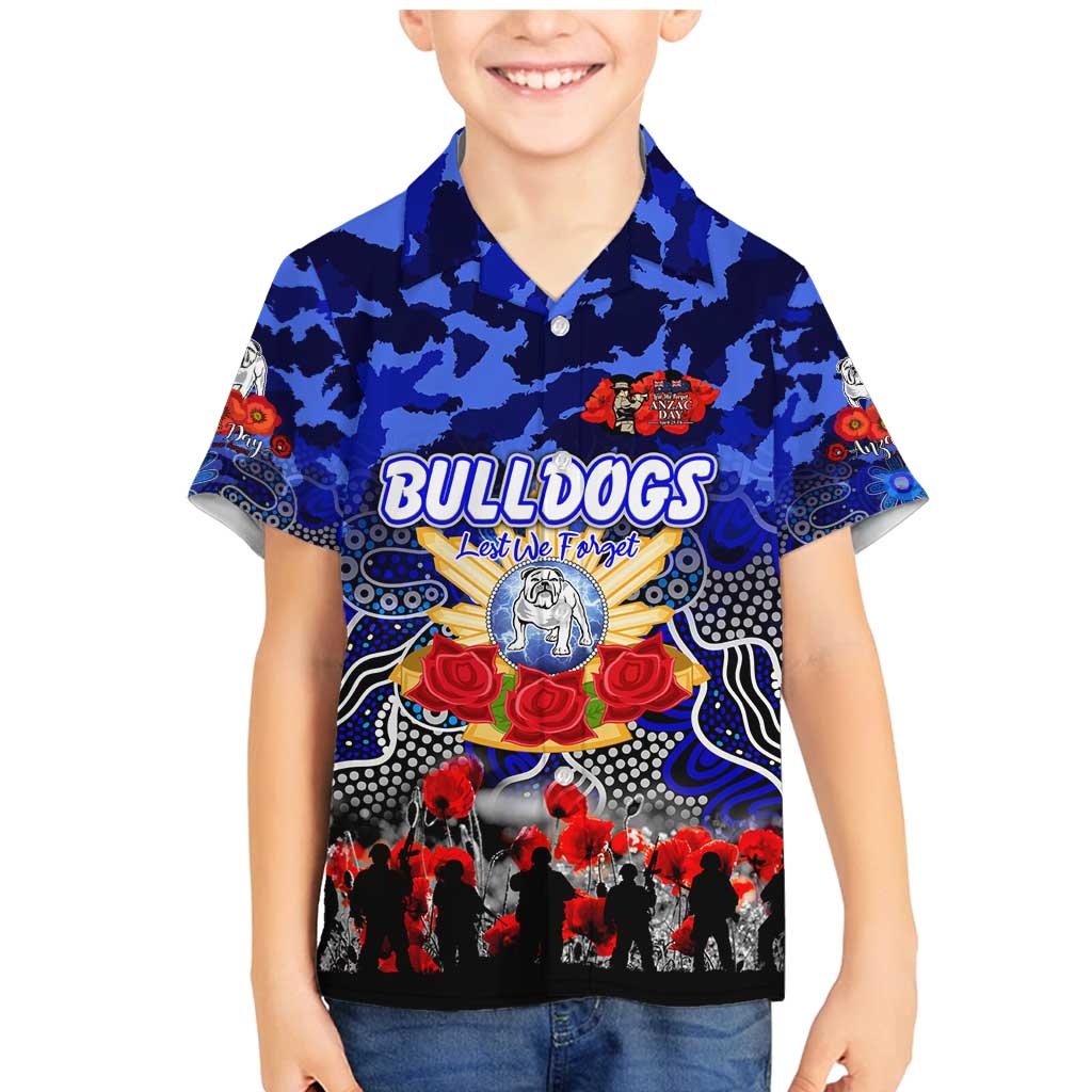 Personalized Bulldogs ANZAC Day Family Matching Mermaid Dress and Hawaiian Shirt Australian Army - Lest We Forget