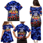 Personalized Bulldogs ANZAC Day Family Matching Puletasi and Hawaiian Shirt Australian Army - Lest We Forget