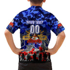 Personalized Bulldogs ANZAC Day Family Matching Summer Maxi Dress and Hawaiian Shirt Australian Army - Lest We Forget