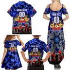 Personalized Bulldogs ANZAC Day Family Matching Summer Maxi Dress and Hawaiian Shirt Australian Army - Lest We Forget