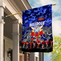 Bulldogs ANZAC Day Garden Flag Australian Army - Lest We Forget