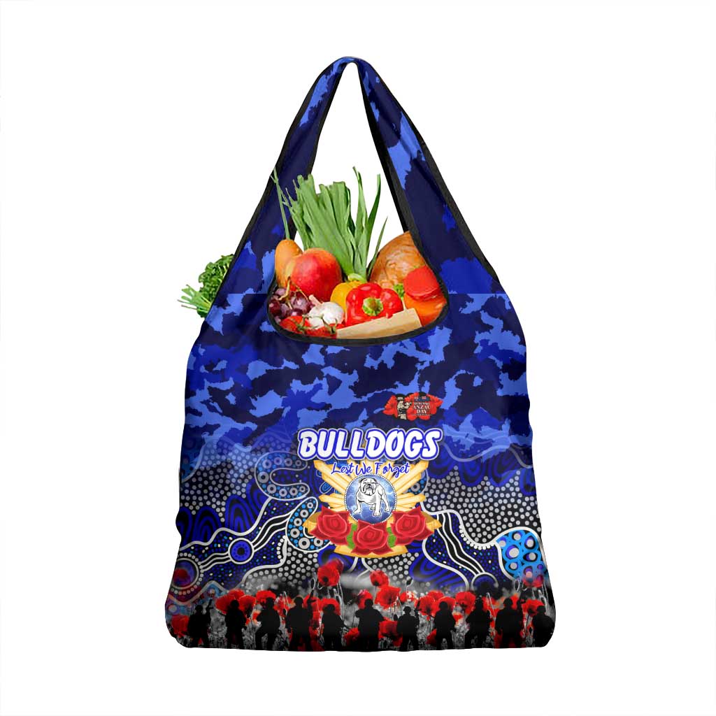 Bulldogs ANZAC Day Grocery Bag Australian Army - Lest We Forget