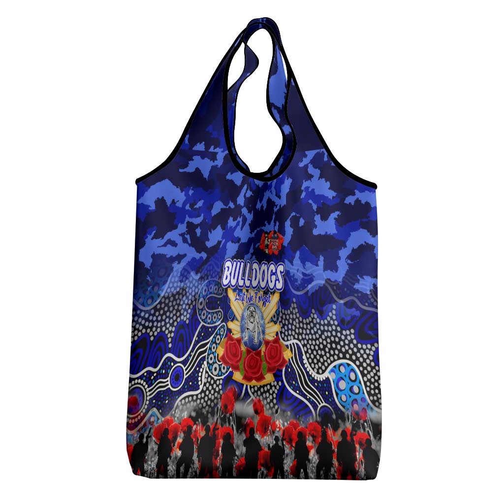 Bulldogs ANZAC Day Grocery Bag Australian Army - Lest We Forget