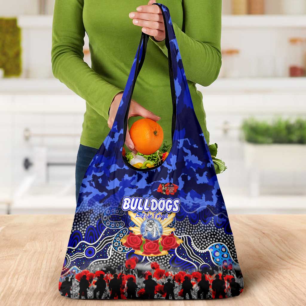 Bulldogs ANZAC Day Grocery Bag Australian Army - Lest We Forget