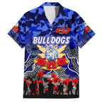 Personalized Bulldogs ANZAC Day Hawaiian Shirt Australian Army - Lest We Forget