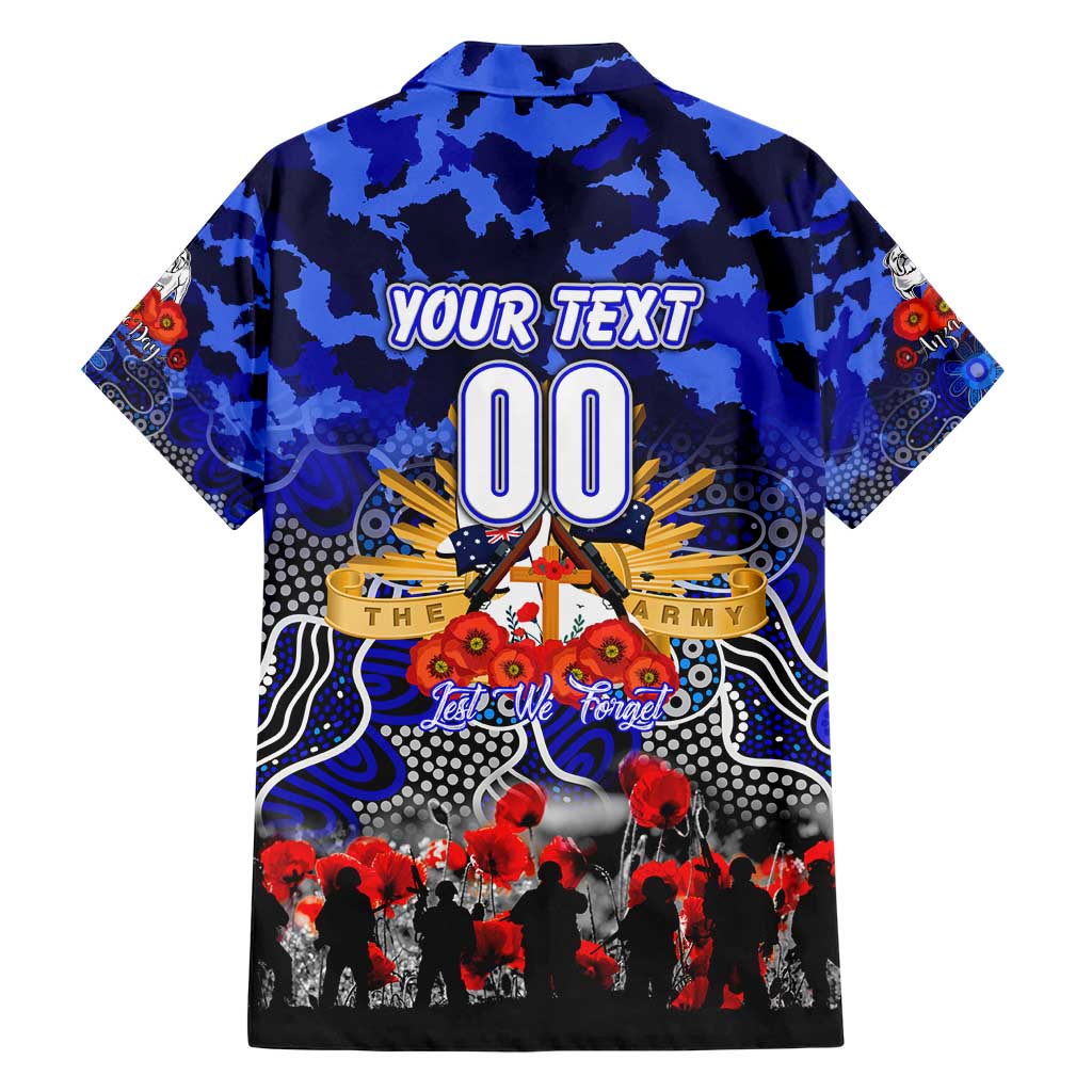 Personalized Bulldogs ANZAC Day Hawaiian Shirt Australian Army - Lest We Forget