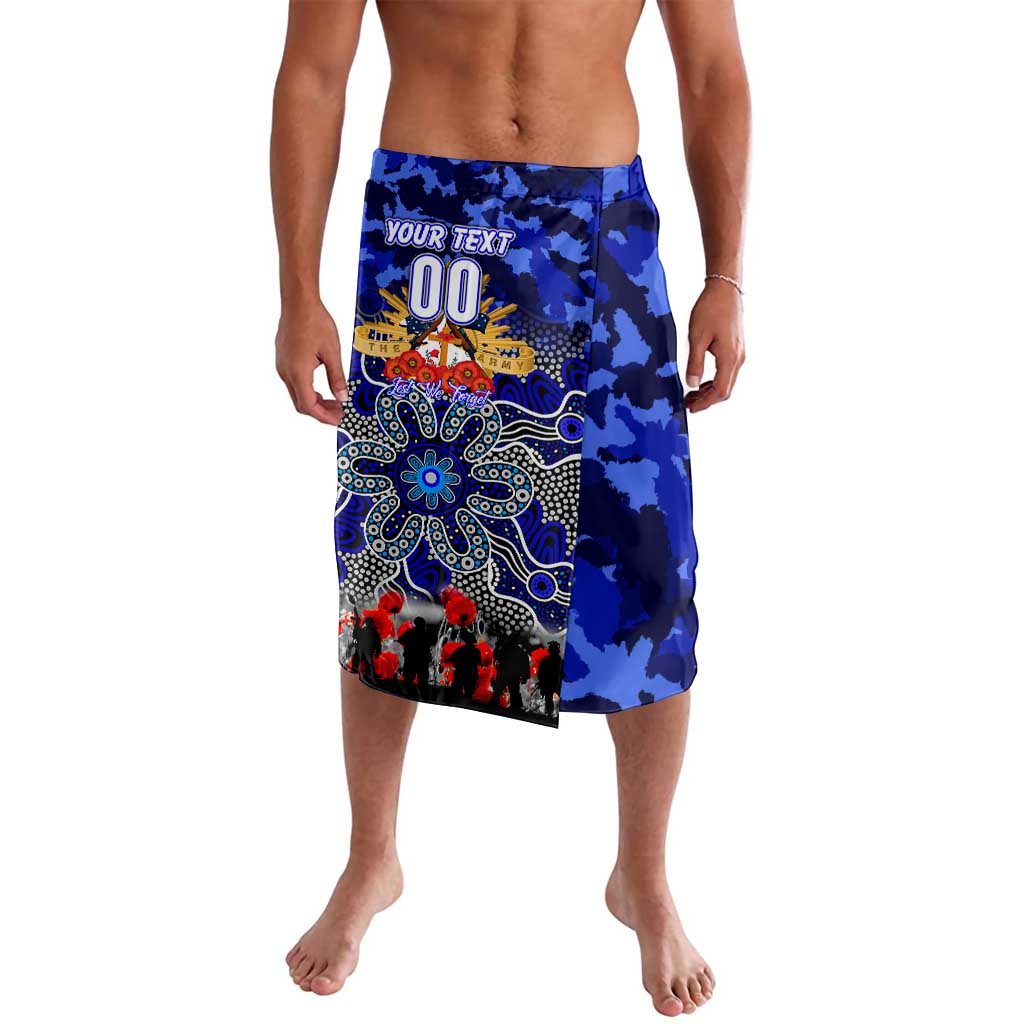 Personalized Bulldogs ANZAC Day Lavalava Australian Army - Lest We Forget