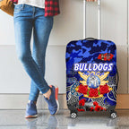Bulldogs ANZAC Day Luggage Cover Australian Army - Lest We Forget