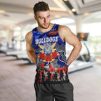 Personalized Bulldogs ANZAC Day Men Tank Top Australian Army - Lest We Forget