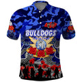 Personalized Bulldogs ANZAC Day Polo Shirt Australian Army - Lest We Forget