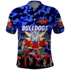 Personalized Bulldogs ANZAC Day Polo Shirt Australian Army - Lest We Forget