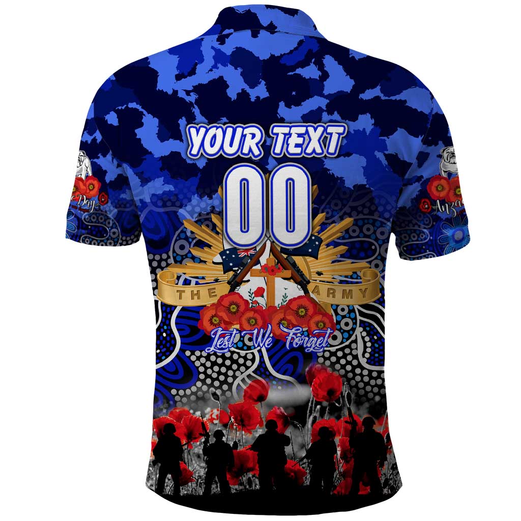 Personalized Bulldogs ANZAC Day Polo Shirt Australian Army - Lest We Forget