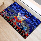 Bulldogs ANZAC Day Rubber Doormat Australian Army - Lest We Forget