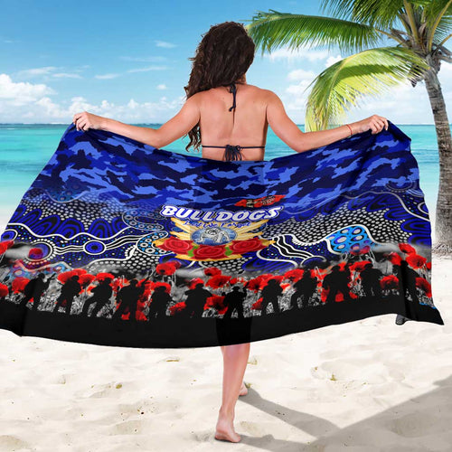 Bulldogs ANZAC Day Sarong Australian Army - Lest We Forget