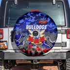 Bulldogs ANZAC Day Spare Tire Cover Australian Army - Lest We Forget