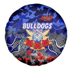 Bulldogs ANZAC Day Spare Tire Cover Australian Army - Lest We Forget