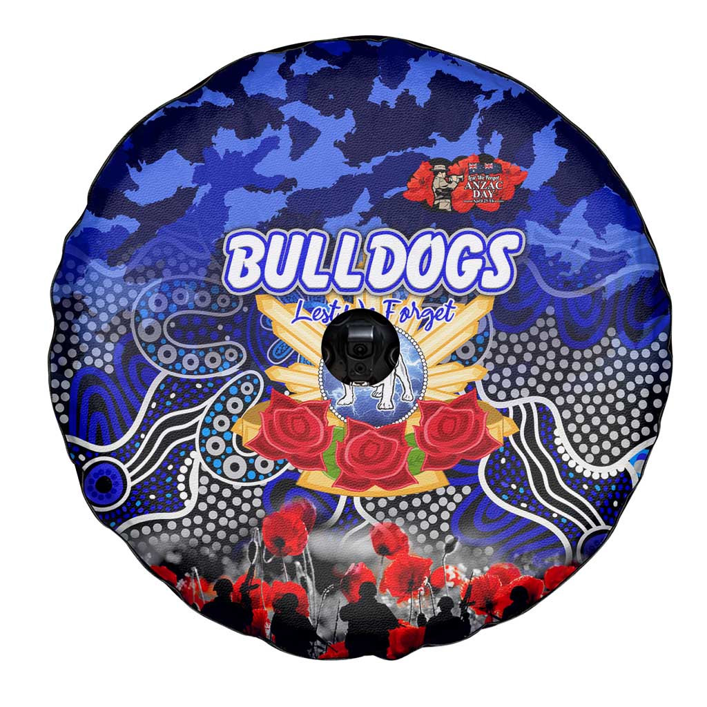 Bulldogs ANZAC Day Spare Tire Cover Australian Army - Lest We Forget
