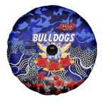 Bulldogs ANZAC Day Spare Tire Cover Australian Army - Lest We Forget