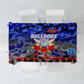 Bulldogs ANZAC Day Tablecloth Australian Army - Lest We Forget