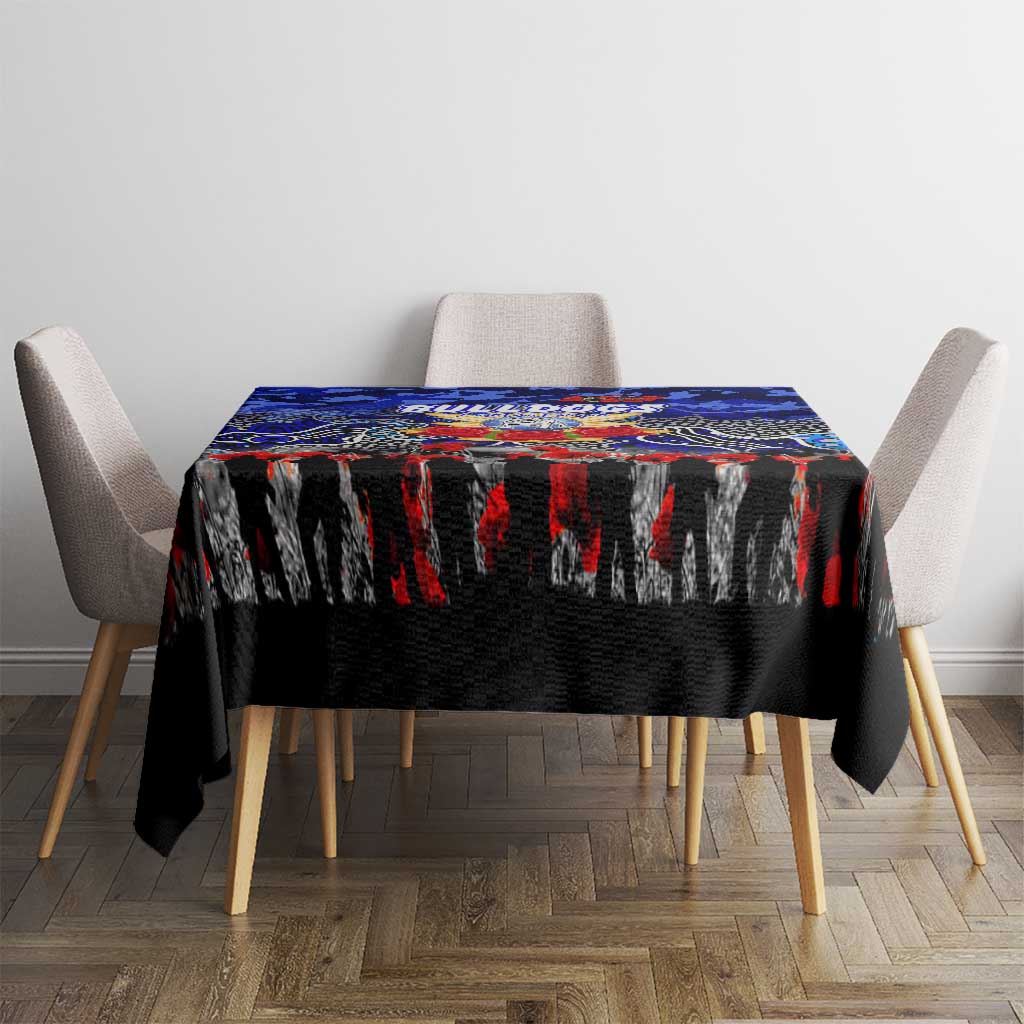 Bulldogs ANZAC Day Tablecloth Australian Army - Lest We Forget