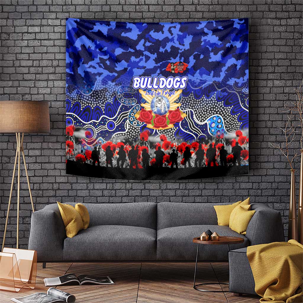 Bulldogs ANZAC Day Tapestry Australian Army - Lest We Forget