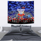 Bulldogs ANZAC Day Tapestry Australian Army - Lest We Forget