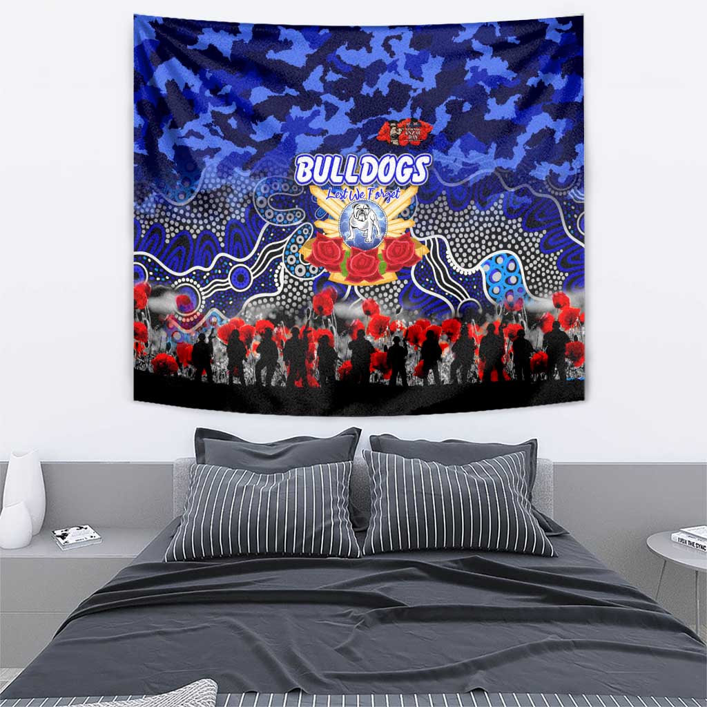 Bulldogs ANZAC Day Tapestry Australian Army - Lest We Forget