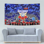 Bulldogs ANZAC Day Tapestry Australian Army - Lest We Forget