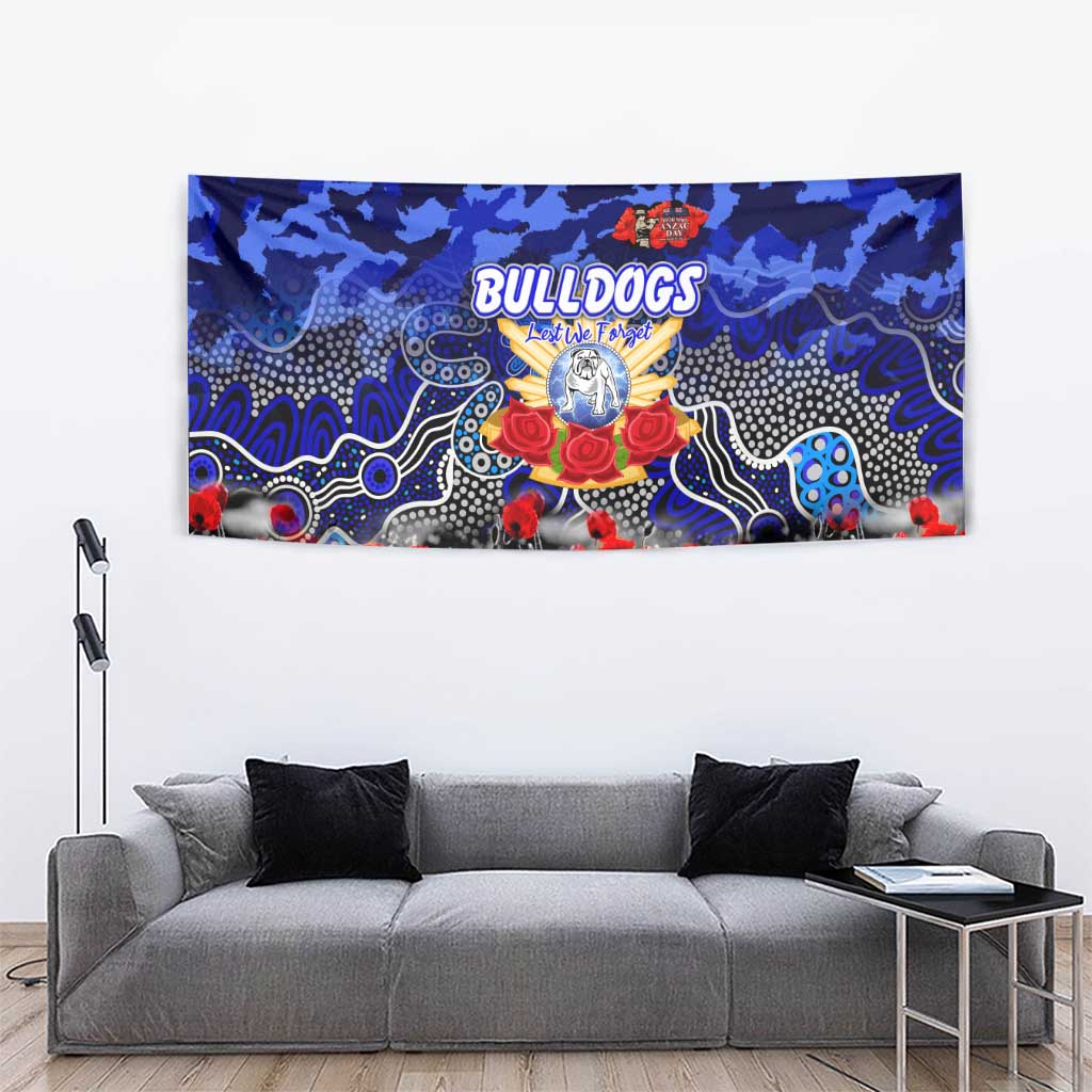 Bulldogs ANZAC Day Tapestry Australian Army - Lest We Forget