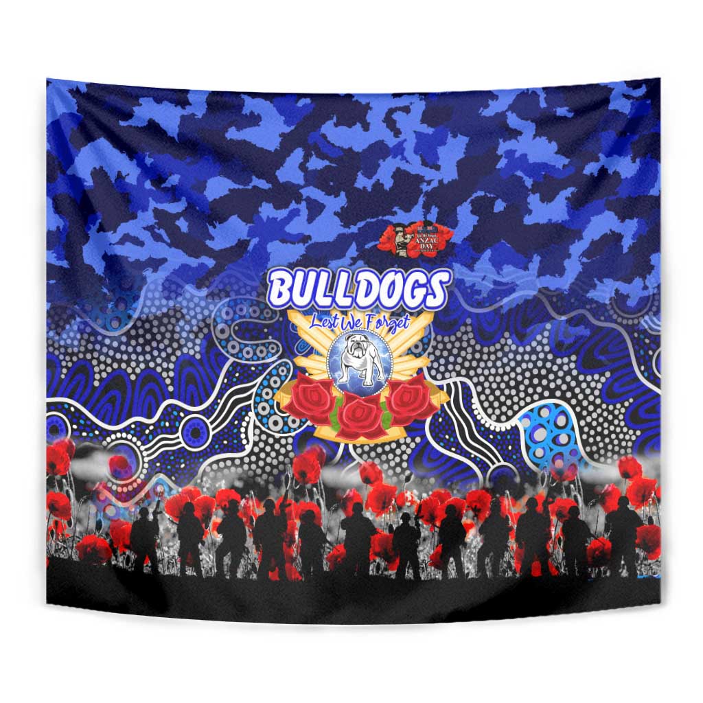 Bulldogs ANZAC Day Tapestry Australian Army - Lest We Forget