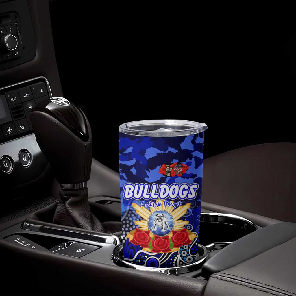 Personalized Bulldogs ANZAC Day Tumbler Cup Australian Army - Lest We Forget