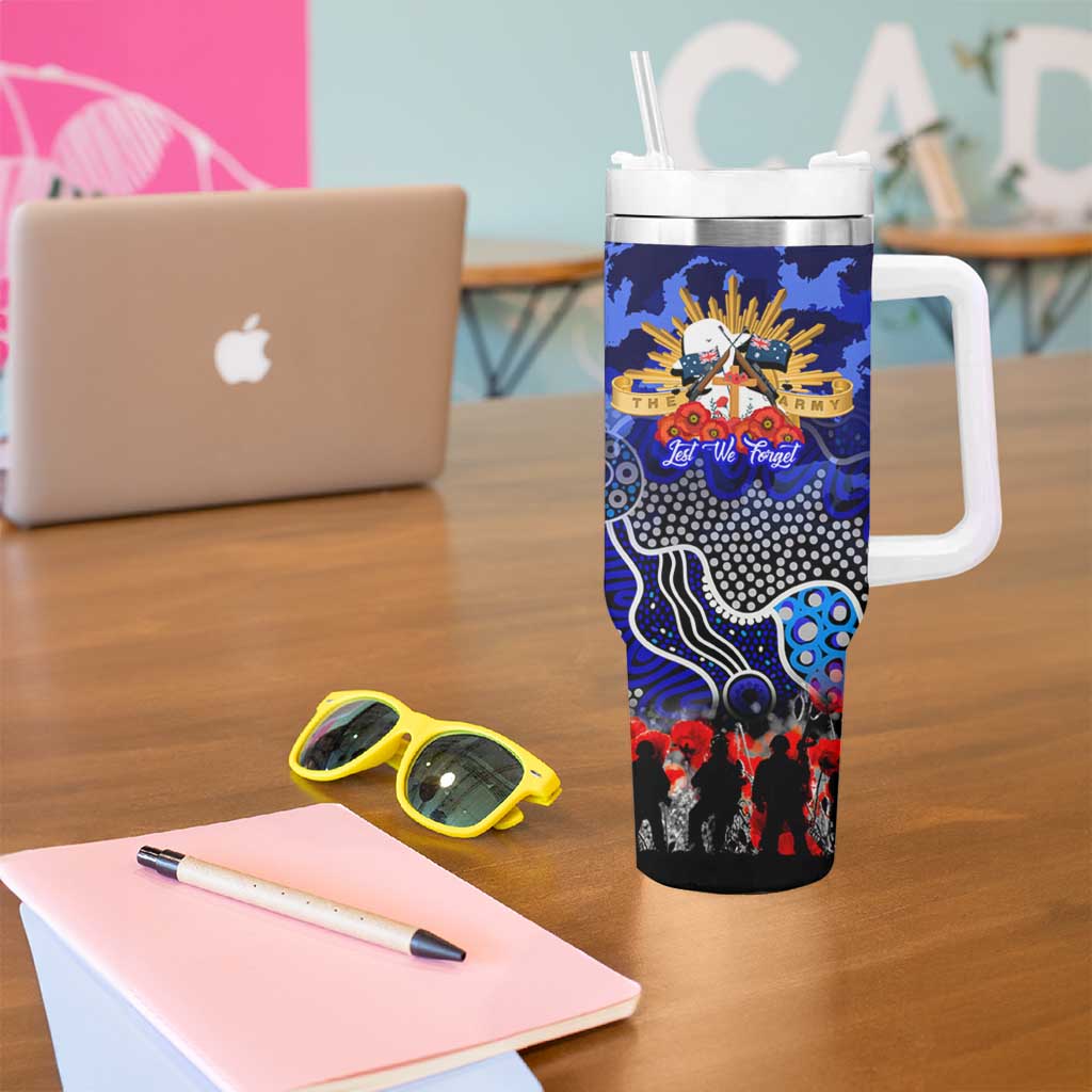 Personalized Bulldogs ANZAC Day Tumbler With Handle Australian Army - Lest We Forget