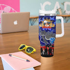 Personalized Bulldogs ANZAC Day Tumbler With Handle Australian Army - Lest We Forget