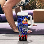 Personalized Bulldogs ANZAC Day Tumbler With Handle Australian Army - Lest We Forget
