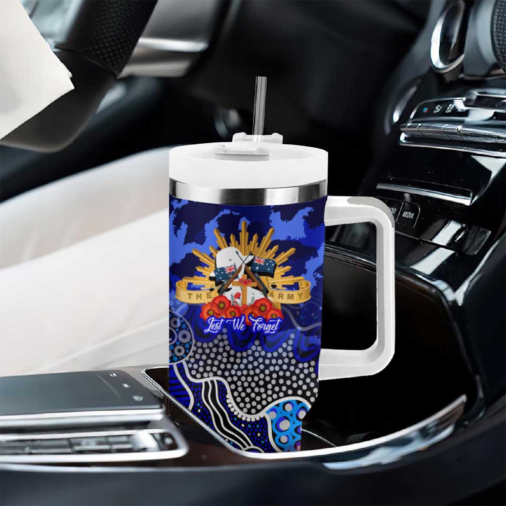Personalized Bulldogs ANZAC Day Tumbler With Handle Australian Army - Lest We Forget