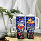 Personalized Bulldogs ANZAC Day Tumbler With Handle Australian Army - Lest We Forget