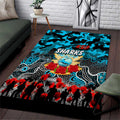 Sharks ANZAC Day Area Rug Australian Army - Lest We Forget