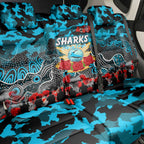 Sharks ANZAC Day Back Car Seat Cover Australian Army - Lest We Forget