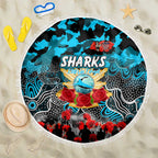 Sharks ANZAC Day Beach Blanket Australian Army - Lest We Forget