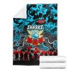 Sharks ANZAC Day Blanket Australian Army - Lest We Forget