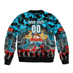 Personalized Sharks ANZAC Day Bomber Jacket Australian Army - Lest We Forget