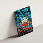 Sharks ANZAC Day Canvas Wall Art Australian Army - Lest We Forget
