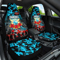 Sharks ANZAC Day Car Seat Cover Australian Army - Lest We Forget