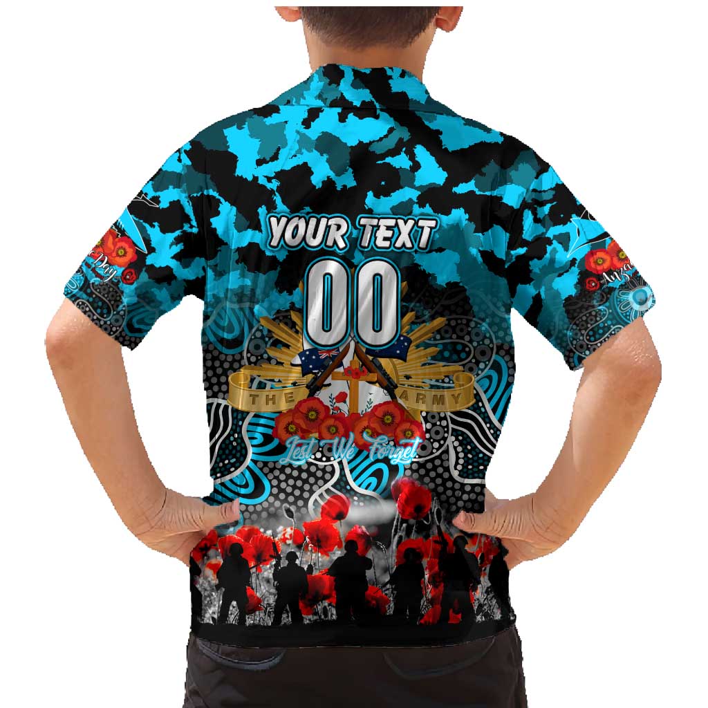 Personalized Sharks ANZAC Day Family Matching Mermaid Dress and Hawaiian Shirt Australian Army - Lest We Forget
