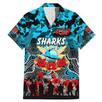 Personalized Sharks ANZAC Day Family Matching Mermaid Dress and Hawaiian Shirt Australian Army - Lest We Forget