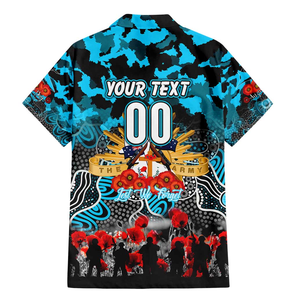 Personalized Sharks ANZAC Day Family Matching Mermaid Dress and Hawaiian Shirt Australian Army - Lest We Forget