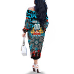 Personalized Sharks ANZAC Day Family Matching Off The Shoulder Long Sleeve Dress and Hawaiian Shirt Australian Army - Lest We Forget